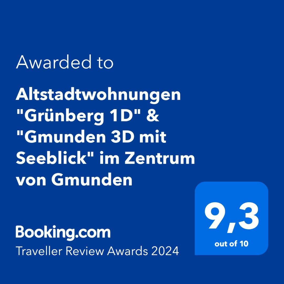 Altstadtwohnungen "Grunberg 1D" & "Gmunden 3D Mit Seeblick" Im Zentrum Von กมุนเดน ภายนอก รูปภาพ